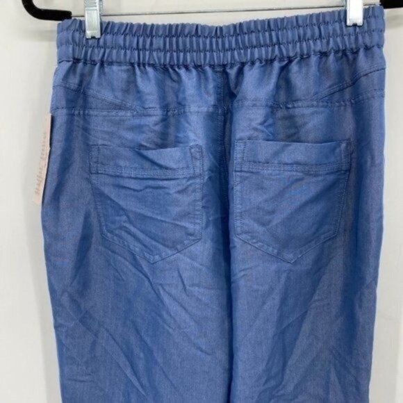 Nanette Lepore Spring Fling Chambray Tencel Travel Lightweight 2 Jogger Pant NWT - Picture 6 of 8